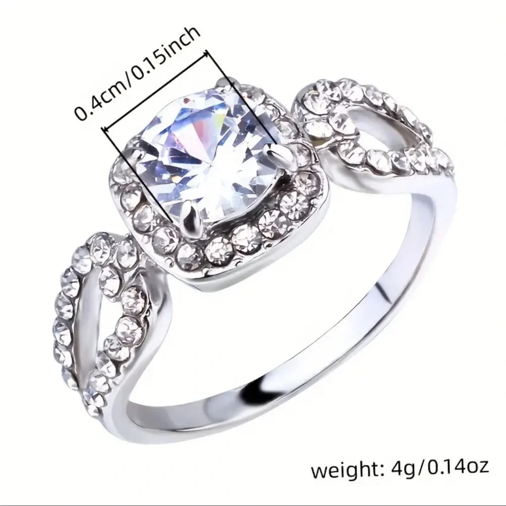 💎STUNNING Halo Pave Diamond Ring Simulated Diamond size 6 FREE SHIPPING